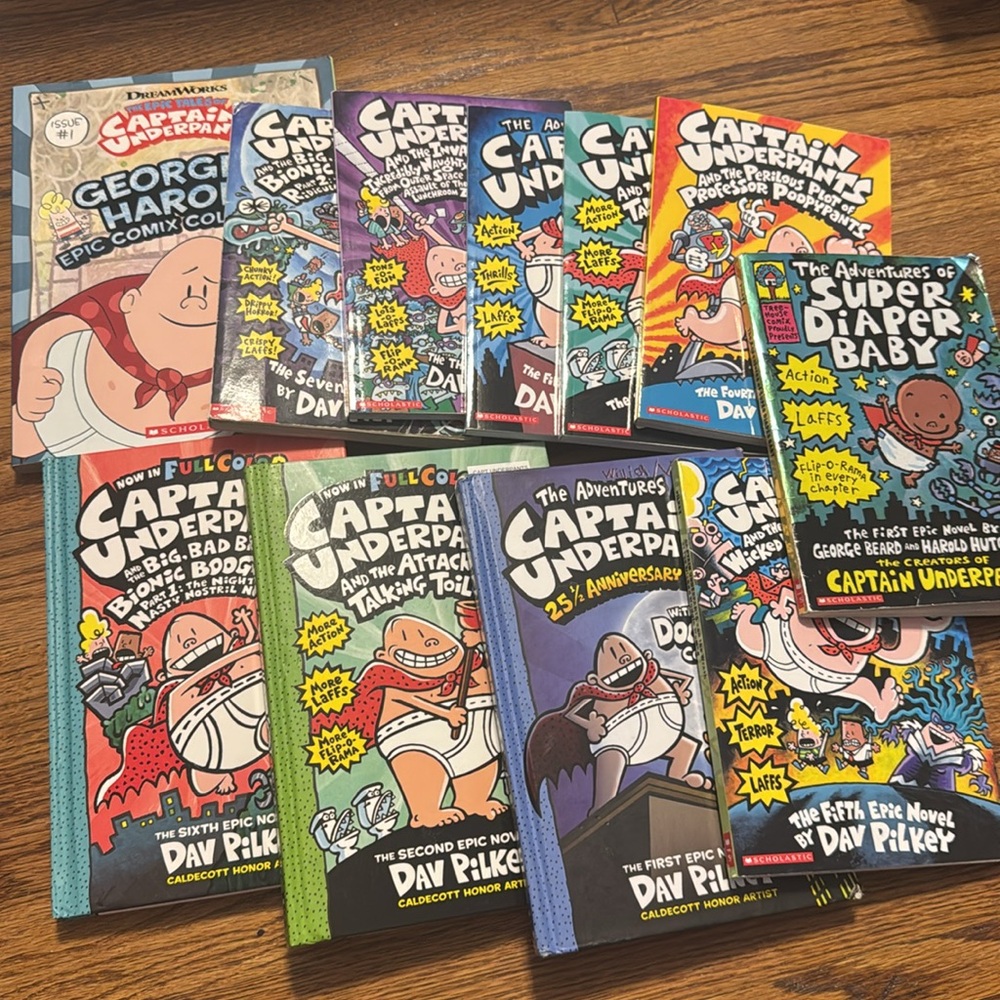 11 Captain Underpants Books